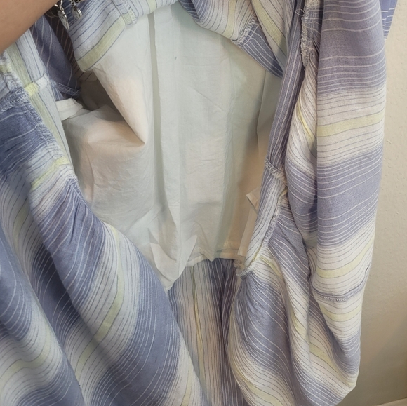 CASLON NORDSTROM STRIPE CAP SLEEVE ADJUSTABLE WAIST DRAWSTRING MAXI NEWSIZE XS - Picture 8 of 16